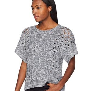 Prana patchwork short sleeve sweater gray